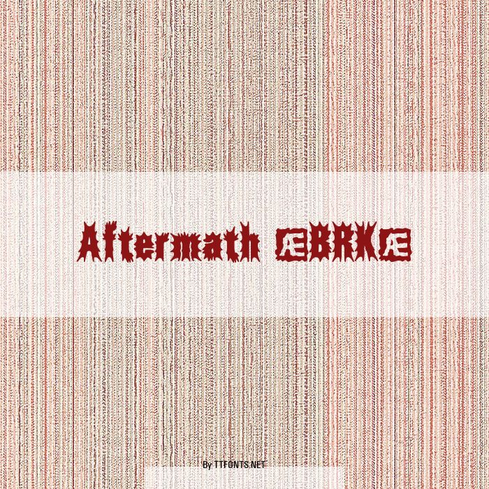 Aftermath (BRK) example